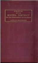 Cover for manual of the Kistna district in the presidency of Madras