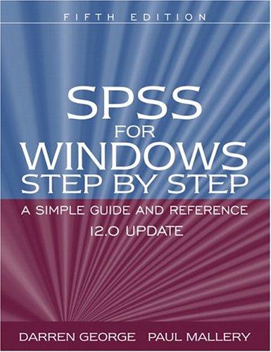 Cover for SPSS for Windows step by step