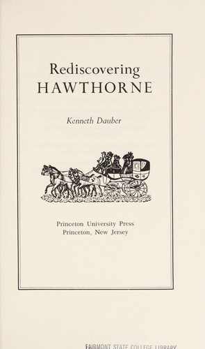 Cover for Rediscovering Hawthorne