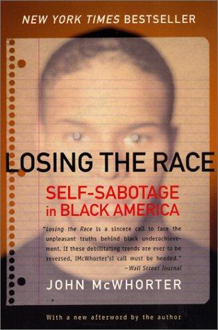 Cover for Losing the race