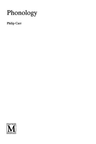 Cover for Phonology