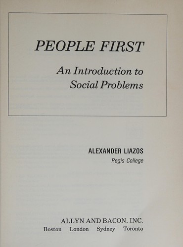 Cover for Peoplefirst