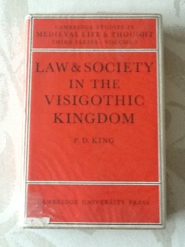 Cover for Law and society in the Visigothic kingdom