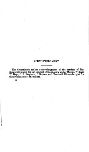 Cover for Report of the Federal Trade Commission on Milk and Milk Products, 1914-1918