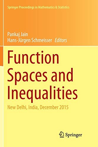 Cover for Function Spaces and Inequalities