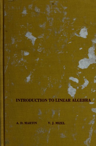 Cover for Introduction to linear algebra