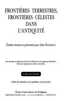 Cover for Frontières terrestres, frontières célestes dans l'antiquité