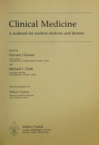 Cover for Clinical medicine
