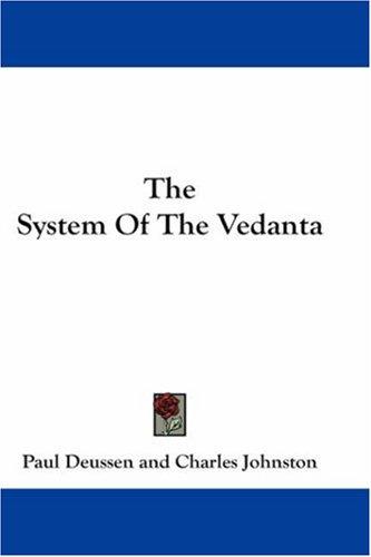 Cover for The System Of The Vedanta