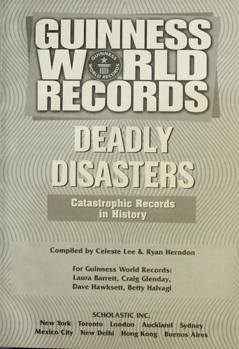 Cover for GUINNESS WORLD RECORDS DEADLY DISASTERS