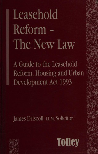 Cover for Leashold Reform - The New Law