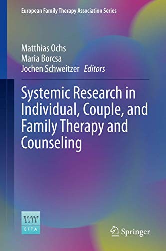Cover for Systemic Research in Individual, Couple, and Family Therapy and Counseling