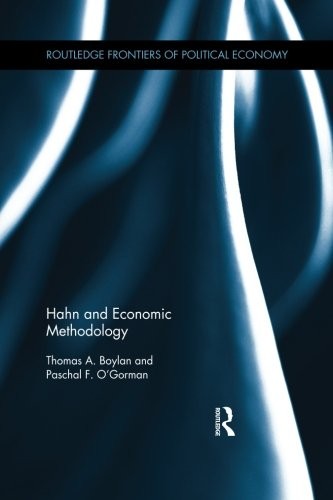Cover for Hahn and Economic Methodology