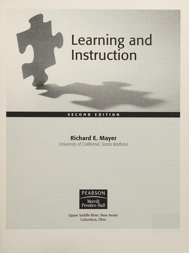 Cover for Learning and instruction