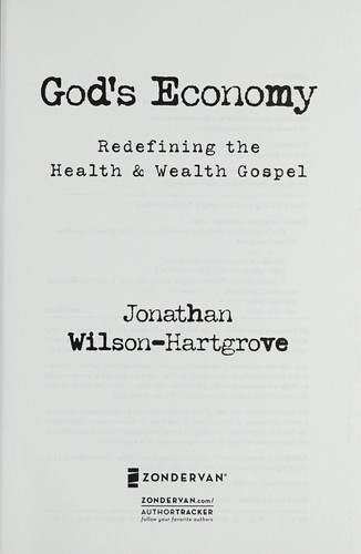 Cover for God's economy
