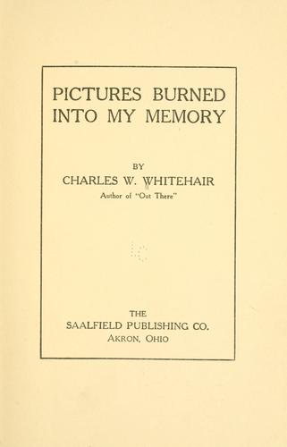 Cover for Pictures burned into my memory