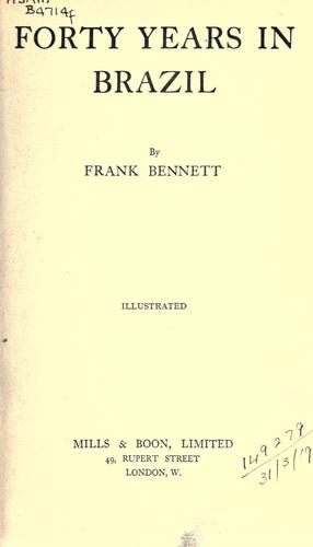 Cover for Forty years in Brazil.