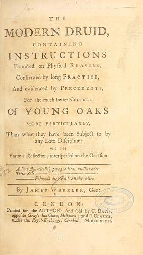 Cover for The modern druid, containing instructions founded on physical reasons