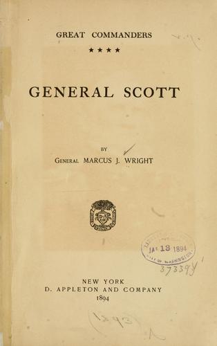 Cover for General Scott