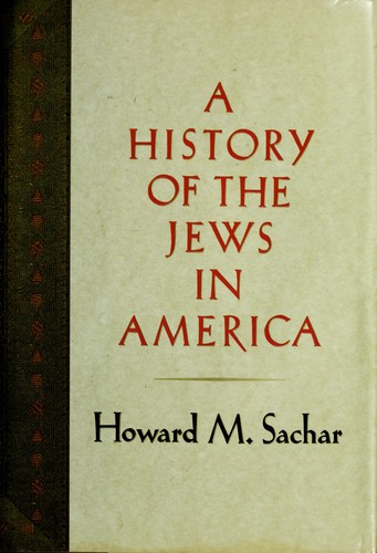 Cover for A history of the Jews in America