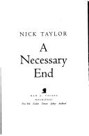 Cover for A necessary end