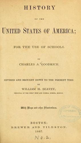 Cover for History of the United States of America
