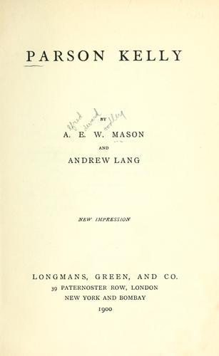 Cover for Parson Kelly