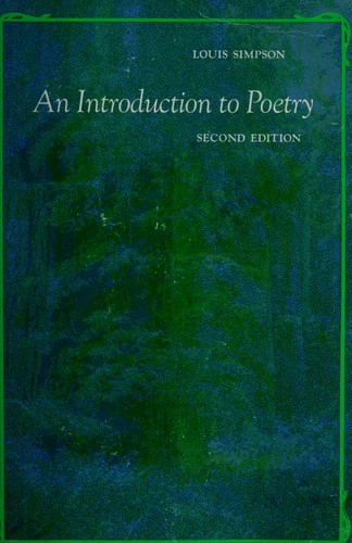 Cover for An introduction to poetry.