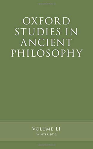 Cover for Oxford Studies in Ancient Philosophy, Volume 51