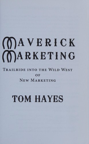 Cover for Maverick Marketing