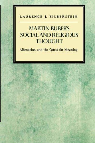 Cover for Martin Buber's Social and Religious Thought