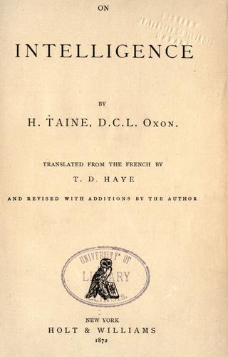 Cover for On intelligence