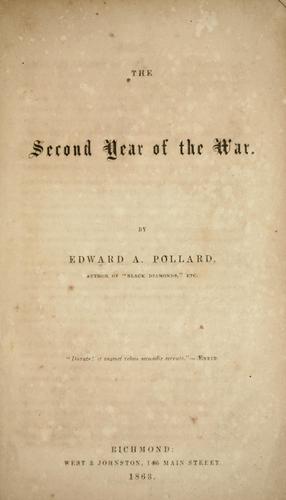 Cover for The second year of the war