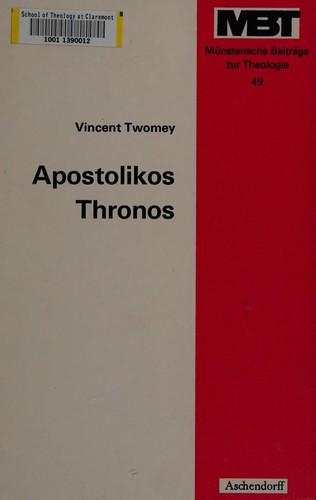 Cover for Apostolikos thronos