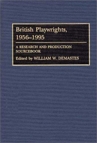 Cover for British playwrights, 1956-1995
