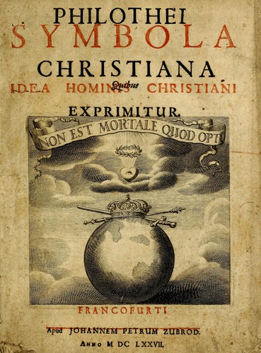 Cover for Philothei symbola christiana