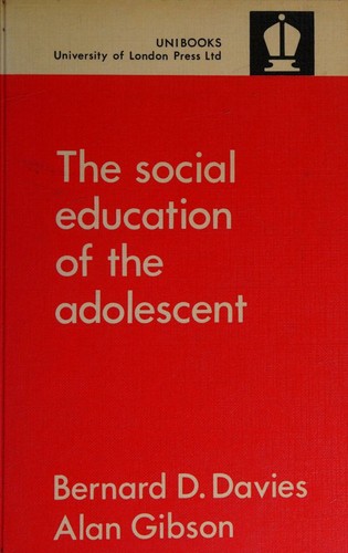 Cover for The social education of the adolescent