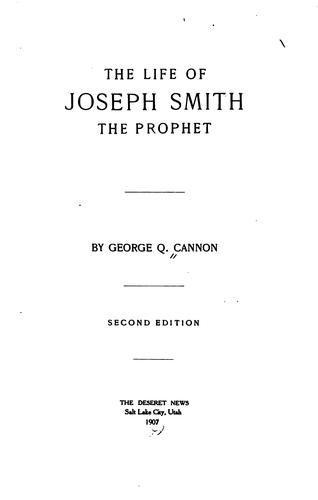 Cover for The Life of Joseph Smith, the Prophet