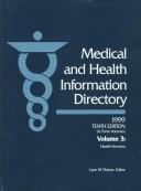 Cover for Medical and Health Information Directory 1999 (Medical and Health Information Directory)