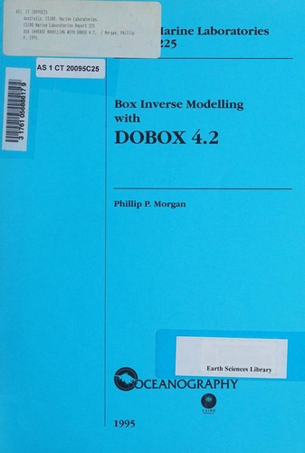 Cover for Box inverse modelling with DOBOX 4.2
