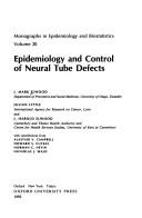 Cover for Epidemiology and control of neural tube defects