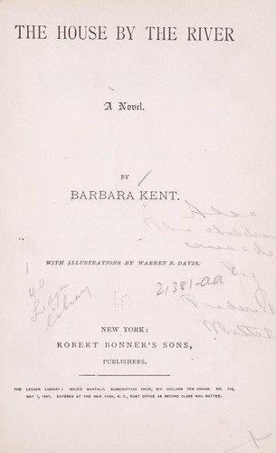 Cover for The house by the river