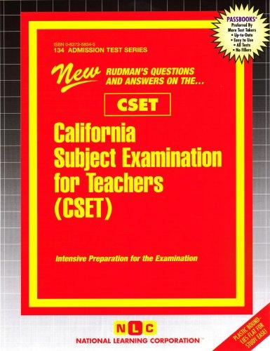 Cover for California Subject Examination for Teachers (CSET)