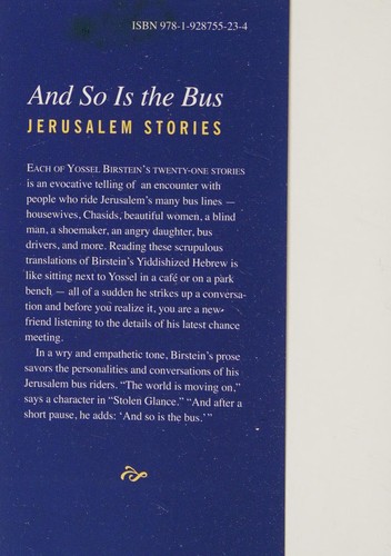 Cover for And so is the bus