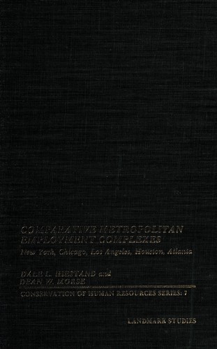 Cover for Comparative metropolitan employment complexes