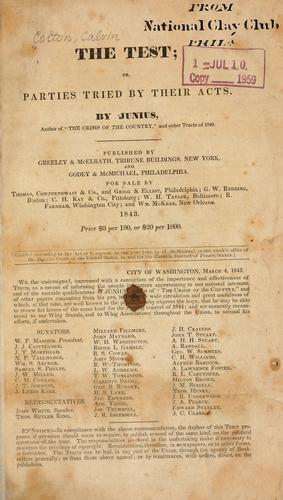 Cover for The test