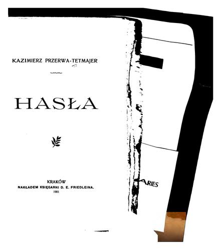 Cover for Hasła