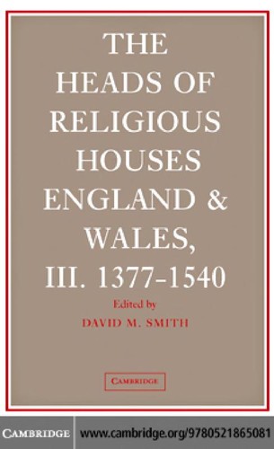 Cover for The Heads of Religious Houses
