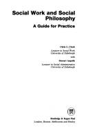 Cover for Social work and social philosophy