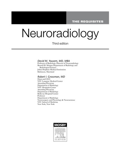 Cover for Neuroradiology